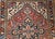 Red Vintage Heriz Rug, Hand-Knotted Wool, Geometric Medallion Pattern, Red & Navy, 5x7 For Sale - Image 8 of 15