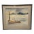 Sanford Brooks Mid Century Harbor Scene Watercolor Painting, Signed For Sale