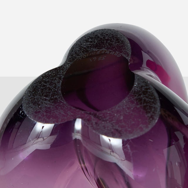 Treflojet Glass Vase by Per Lütken for Holmegaard For Sale In San Francisco - Image 6 of 9