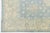 Hand-Knotted Modern Oushak Wool Rug in Soft Sky Blue, Cream & Muted Teal For Sale - Image 9 of 11