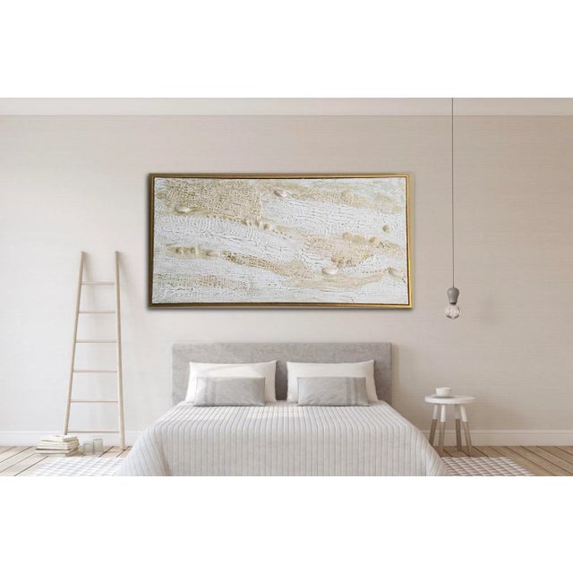 Artist: 2019 Original - Cheryl P. Kohloff Dimensions: 48” x 24” Medium: Acrylic & Plaster Exotic & Seashell Glass Bead...