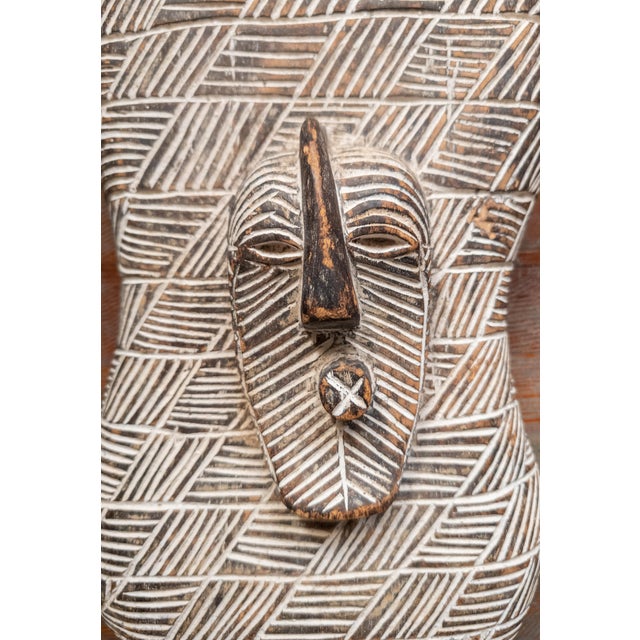 Mid 20th Century 20th Century African Carved Songye Decorative Wall Sculpture For Sale - Image 5 of 11
