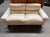 Cream Leather Sofa by Tito Agnoli for Poltrona Frau, 1980s For Sale - Image 3 of 9