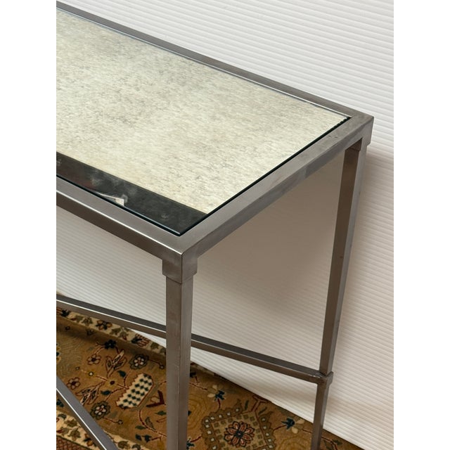 Early 21st Century Sunrise Home Antiqued Console Table For Sale - Image 5 of 12