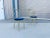 1980s Set of 4 Vintage Hollywood Regency Brass & Royal Blue Velvet Dining Chairs For Sale - Image 9 of 16
