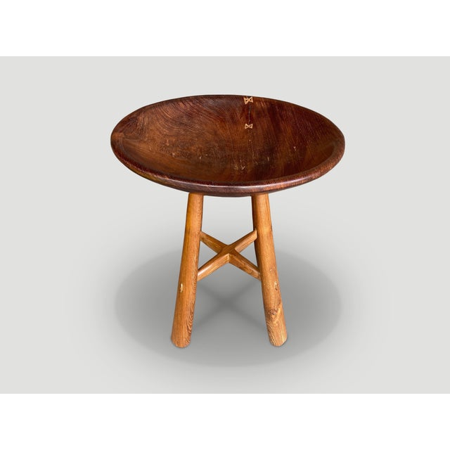 Andrianna Shamaris Mid-Century Couture Side Table For Sale - Image 12 of 18