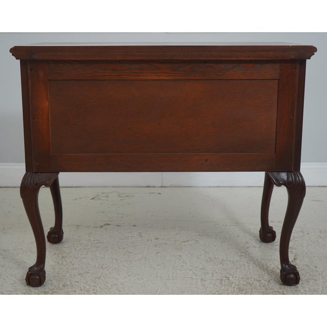 Biggs Mahogany Chippendale Style Carved Lowboy For Sale - Image 17 of 18