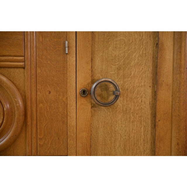 Oak Buffet in the style of Charles Dudouyt, 1930s For Sale - Image 12 of 14