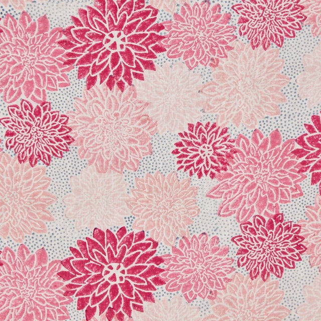 Contemporary SAMPLE - Schumacher x Molly Mahon Dahlia Fabric In Hot Pink For Sale - Image 3 of 4