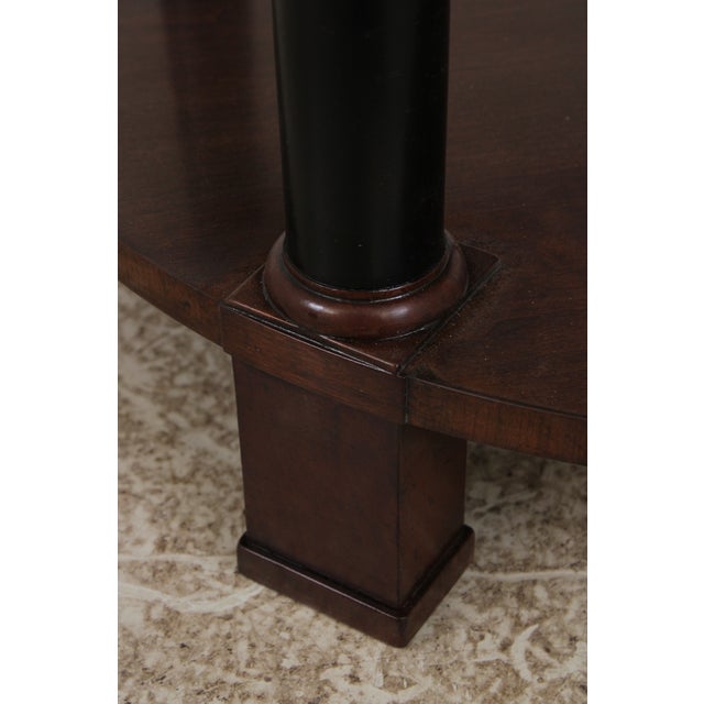 Baker Walnut French Empire Style Lamp Table For Sale - Image 11 of 14