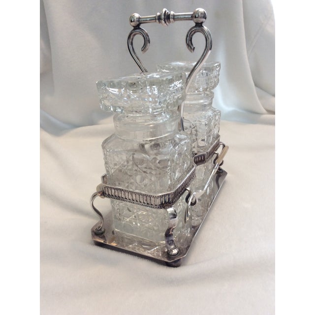 Vintage Glass Condiment Set A Pair Chairish