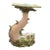 Mid 20th Century Italian Ceramic Glazed Dolphin Pedestal For Sale