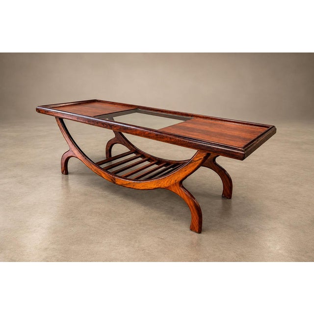 Brazilian Modern Rosewood Coffee Table by Liceu de Artes e Ofícios, Brazil, 1960s — Lot 962 For Sale In New York - Image 6 of 18