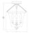 Traditional Chapman & Myers for Visual Comfort Signature Sussex Semi-Flush Bell Jar Lantern in Antique-Burnished Brass For Sale - Image 3 of 3