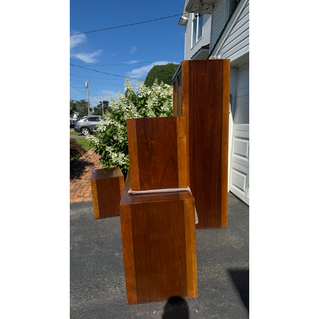 Brown John Stuart Mid-Century Modern Walnut & Cane 4-Piece Bedroom Suite For Sale - Image 8 of 12
