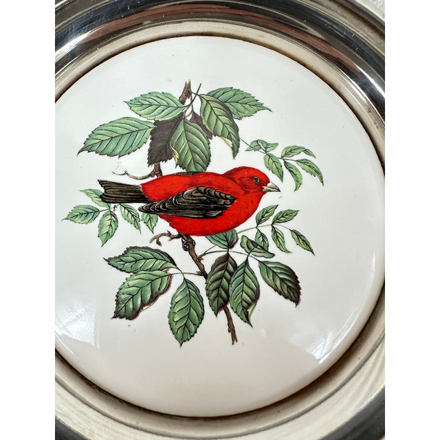 1970s Vintage Sheridan Silver Plated Coasters For Sale - Image 5 of 9