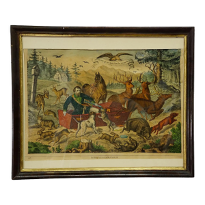 Antique Print 'The Hunter’s Awakening', Germany Late 19th Century