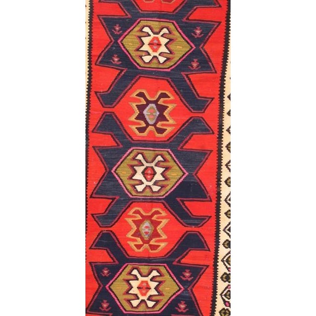 Paargad DC Antique Persian Shiraz Kilim Rug For Sale - Image 4 of 4