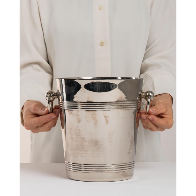 Mid 20th Century France Silver Ice Bucket For Sale - Image 10 of 15
