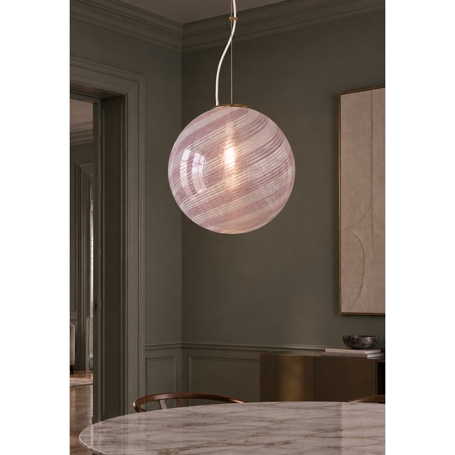 Murano Glass Pendant Lamp from De Majo, 1970s For Sale - Image 6 of 18