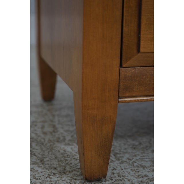 Wood Ethan Allen Country Colors Maple Nightstand For Sale - Image 7 of 16
