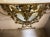 Large Gold Gilded Stand Up Mirror with Marble Side Table Grape Vine leaf decor Height 230 cm Width 95 cm