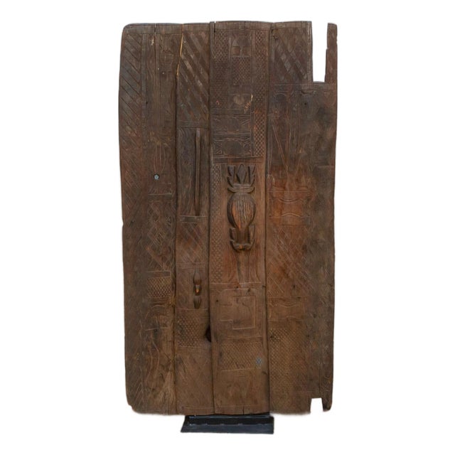 Authentic Relief Carving Nupe Door For Sale