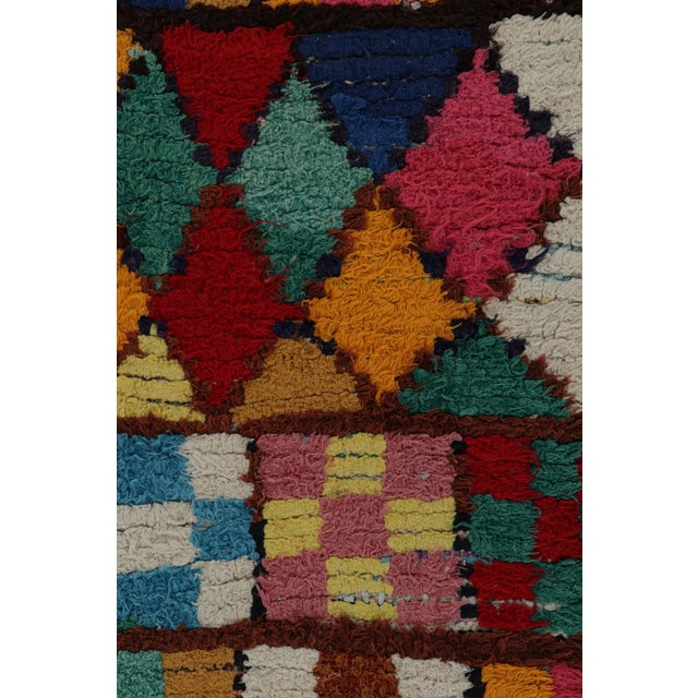 1950s Vintage Azilal Moroccan Rug With Polychromatic Patterns by Rug & Kilim For Sale - Image 5 of 7