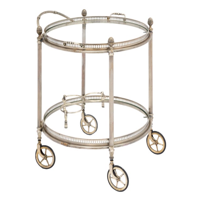 1940s French Art Deco Period Bar Cart For Sale