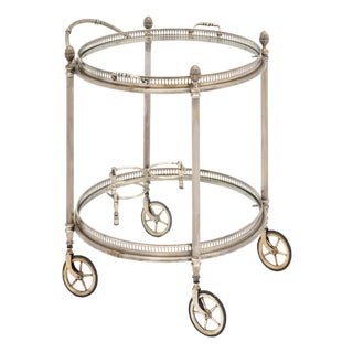 French Art Deco Period Bar Cart For Sale