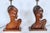 Franz Hagenauer African Negress Bust Mahogany Table Lamps, 1920s - A Pair For Sale - Image 6 of 13