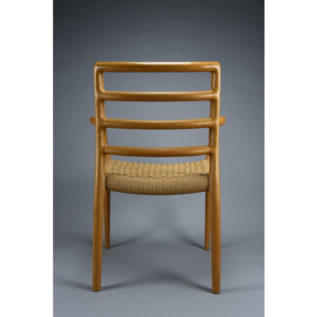 Model 68 Armchair in Oak and Papercord by Niels Otto Møller for J.L. Møllers Møbelfabrik, 1981 For Sale - Image 3 of 18