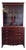 Georgian Mahogany Astragal Glazed Secretaire Bookcase on Swept Bracket Feet For Sale