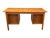 1960s Mid Century Modern Danish Teak Desk W/ 5 Drawers Floating Top Office Desk For Sale - Image 5 of 10