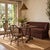 Dresden Banquette Slip Covered in Dark Rust Linen 65″ x 30″d x 31″ h Seat Height 18.5″ / Seat Depth 24″ / Leg height 2″...