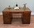 Victorian Pedestal Desk in Mahogany and Leather Top, 1880 For Sale - Image 9 of 9
