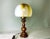 Mid-Century Portuguese Wood and Slag Onyx Glass Table Lamp, 1960s For Sale - Image 12 of 12