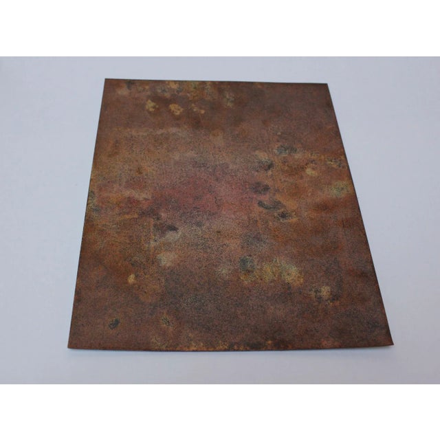 Mid-Century Modern Enamel on Copper Naturescape by De Orsini For Sale - Image 4 of 12
