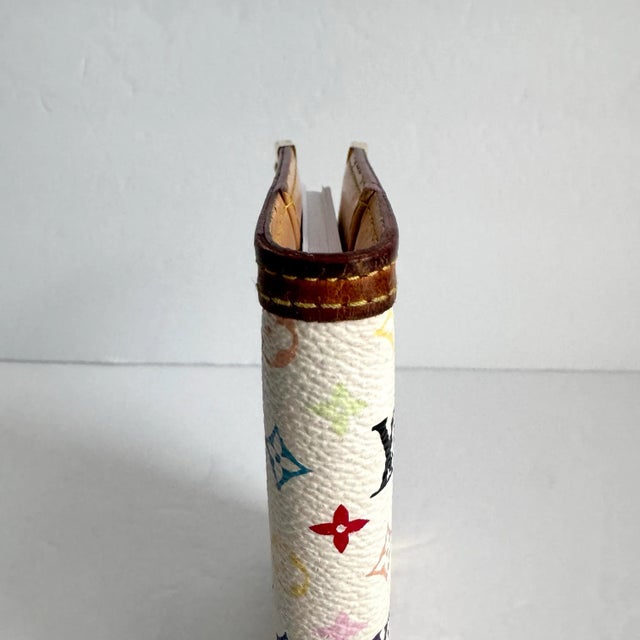 2000 - 2009 Louis Vuitton Takashi Murakami Multicolor Agenda Pm Blanc White Mini Planner Y2k Original Vintage For Sale - Image 5 of 11