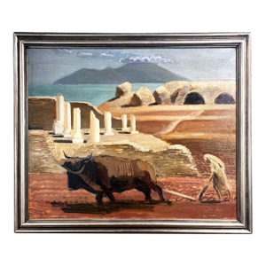 Plowing in Carthage by Ewald Dahlskog(Swedish, 1894-1950)