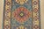 2020s Kazak Runner 2’9” X 6’10” Blue Wool Tribal Hand-Knotted Oriental Rug For Sale - Image 5 of 12