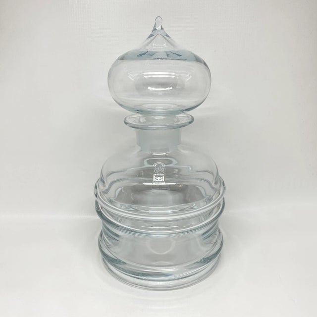 Nanny Still for Riihimaen Lasi Finland Glass Decanter For Sale - Image 13 of 13