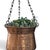 Hand-Hammered Copper Hanging Planter With Forged Iron Chain 12" For Sale - Image 4 of 17