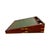 Very large Victorian mahogany writing slope with brass campaign-style mounts, England, c. 1860–1880. Beautifully banded...
