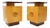 Large Mid-Century Modern Rosewood and Birdseye Maple Cabinets End Tables - a Pair For Sale