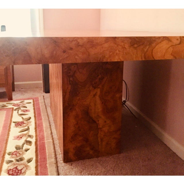 Vintage Mid-Century Modern Burl Wood Dining Room Table ...