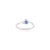 Toi Et Moi Blue Sapphire & Diamond Statement Ring Made in 14k Gold Size 5.5 For Sale In New York - Image 6 of 10