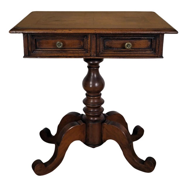 Italian Walnut Side Table, 1890s For Sale