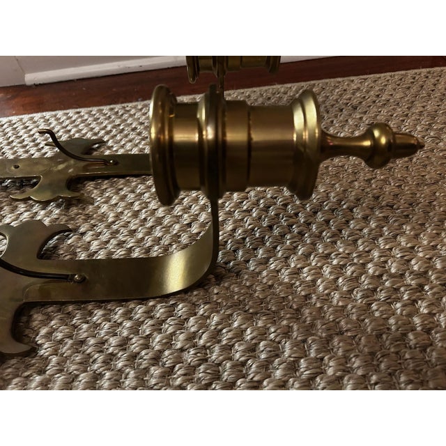 1970s 1970s Gothic Chapman Solid Brass Sconces - Set of 2 For Sale - Image 5 of 7