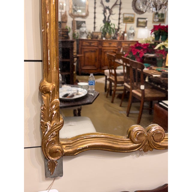 Glass Antique French Mirror For Sale - Image 7 of 8